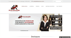 Desktop Screenshot of etikasolucoes.com.br