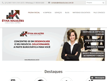 Tablet Screenshot of etikasolucoes.com.br